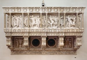 कैंटोरिया, c.1433-38 (संगमरमर और कांच मोज़ेक)